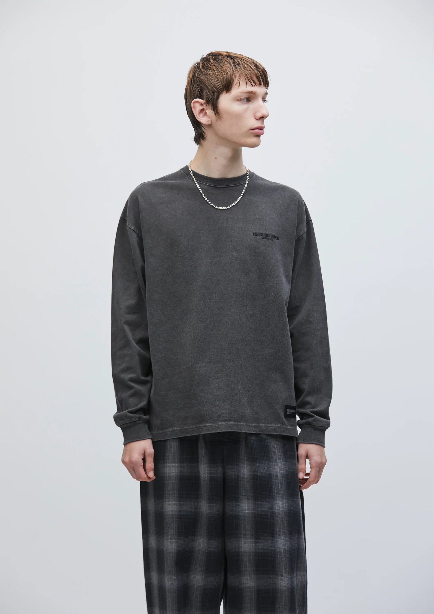 NEIGHBORHOOD 25SS PIGMENT DYED CREWNECK LS