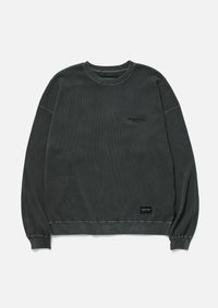 NEIGHBORHOOD 25SS PIGMENT DYED WAFFLE FABRIC CREWNECK LS