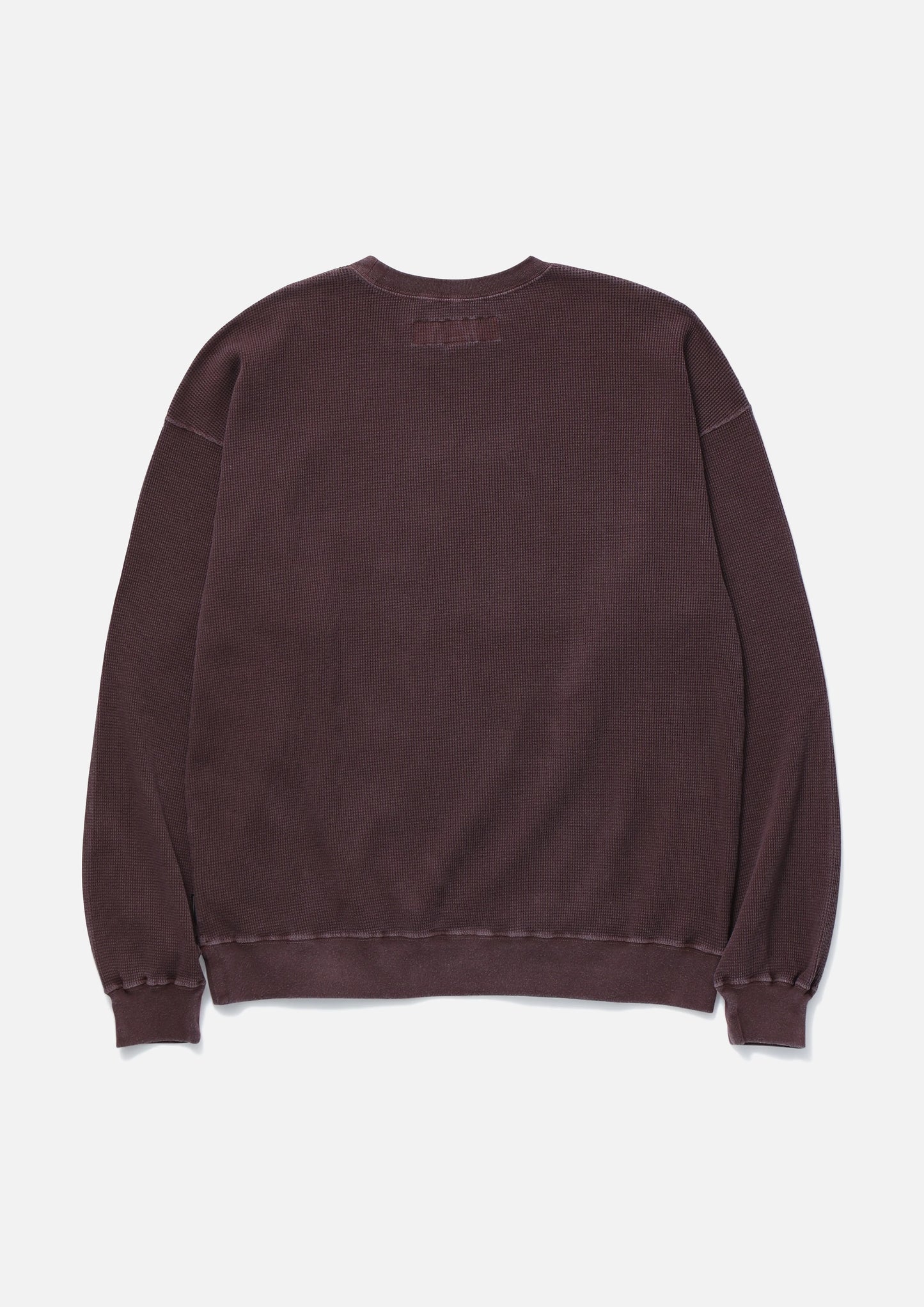 NEIGHBORHOOD 25SS PIGMENT DYED WAFFLE FABRIC CREWNECK LS