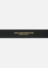 NEIGHBORHOOD 25SS LEATHER WIDE BELT