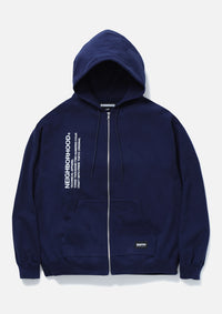 NEIGHBORHOOD 25SS SOLID SWEAT ZIP HOODIE LS