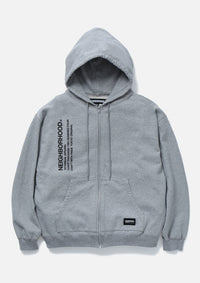 NEIGHBORHOOD 25SS SOLID SWEAT ZIP HOODIE LS