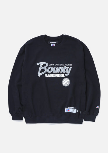 NEIGHBORHOOD x BOUNTY HUNTER x RUSSELL ATHLETIC / SWEAT SHIRT LS