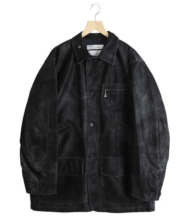 DAIRIKU 25AW Artificial Leather Hunting Jacket