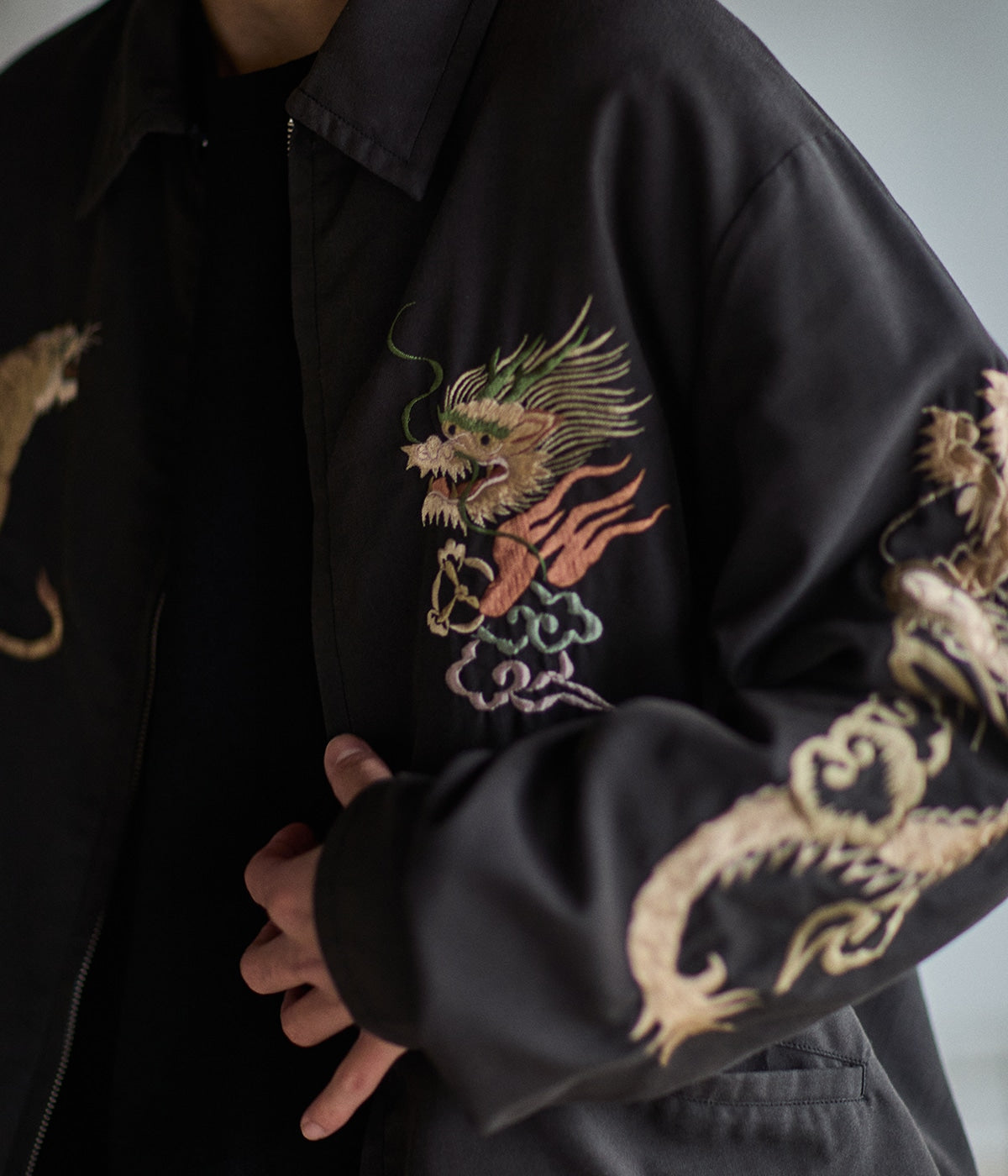 GOLD / 別注 SOUVENIR JACKET AGED MODEL JAPAN MAP – Vintage Concept