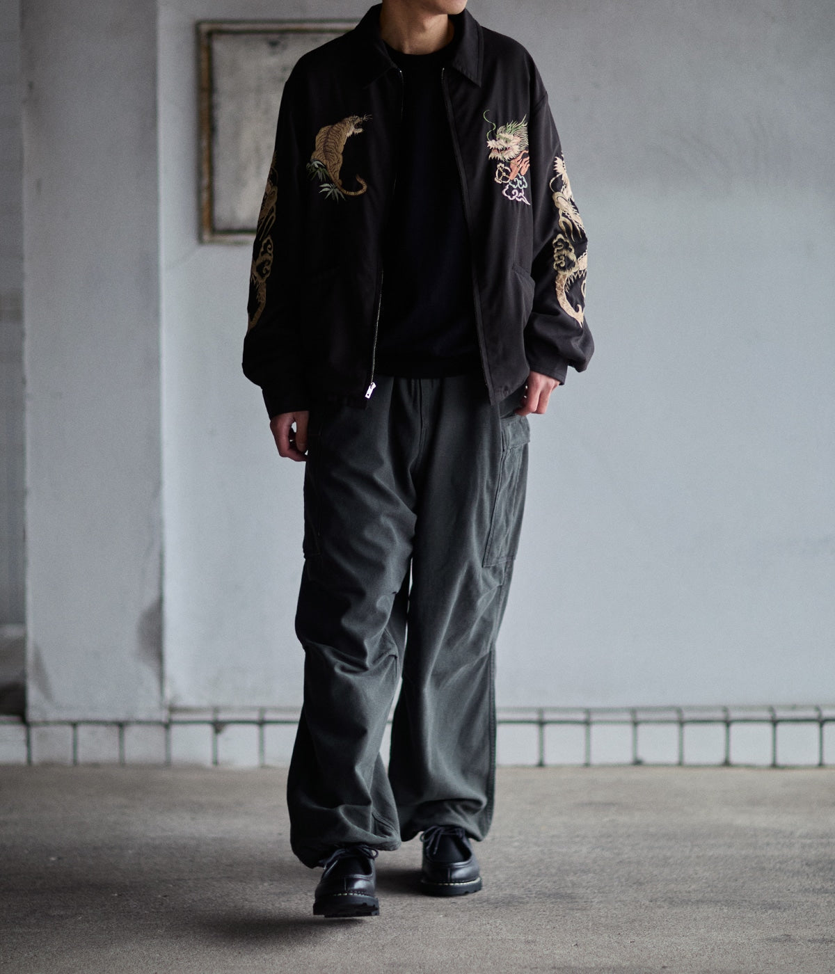 GOLD / 別注 SOUVENIR JACKET AGED MODEL JAPAN MAP – Vintage Concept