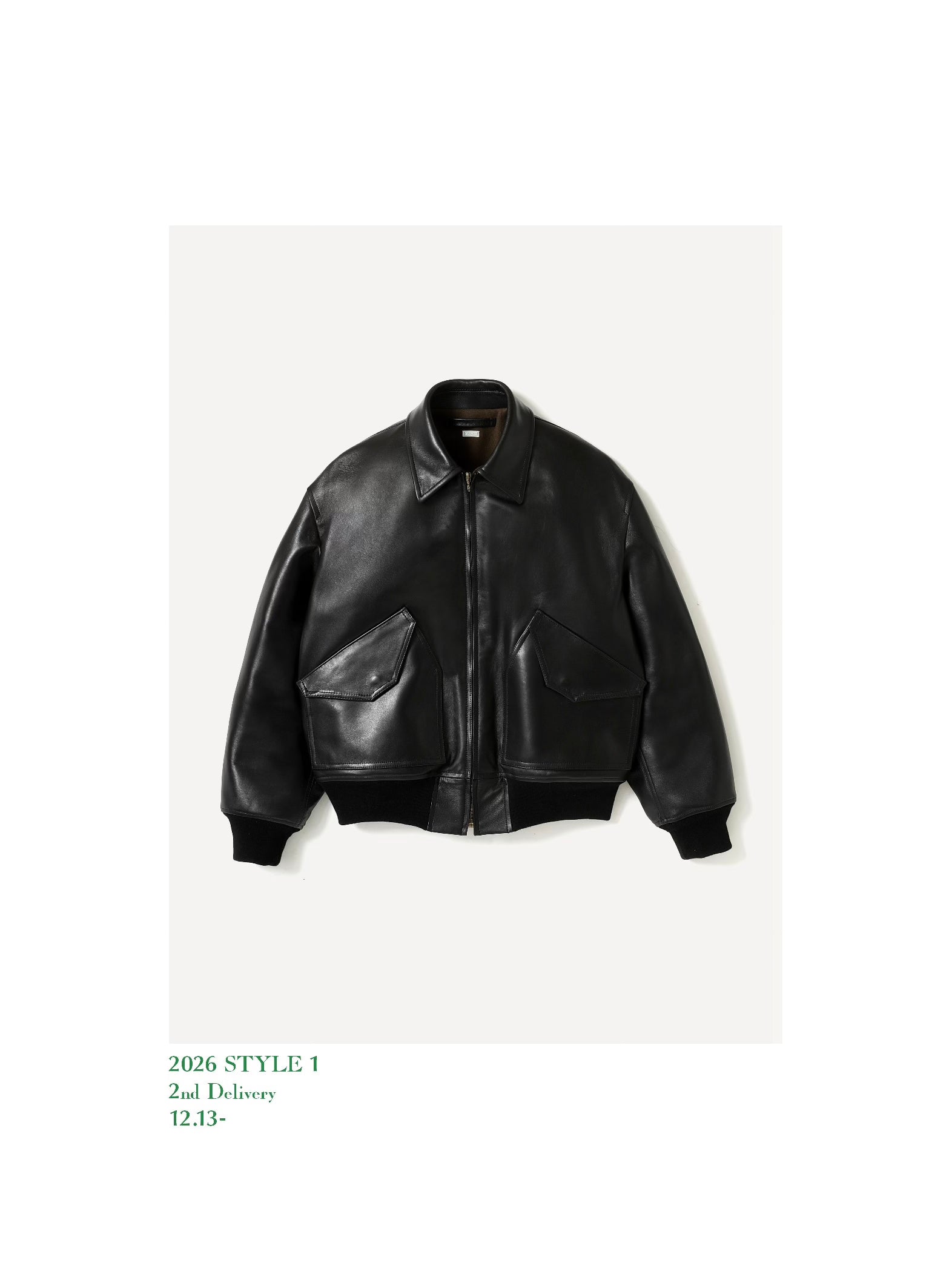 A.PRESSE 26SS Leather CWU-45 Flight Jacket