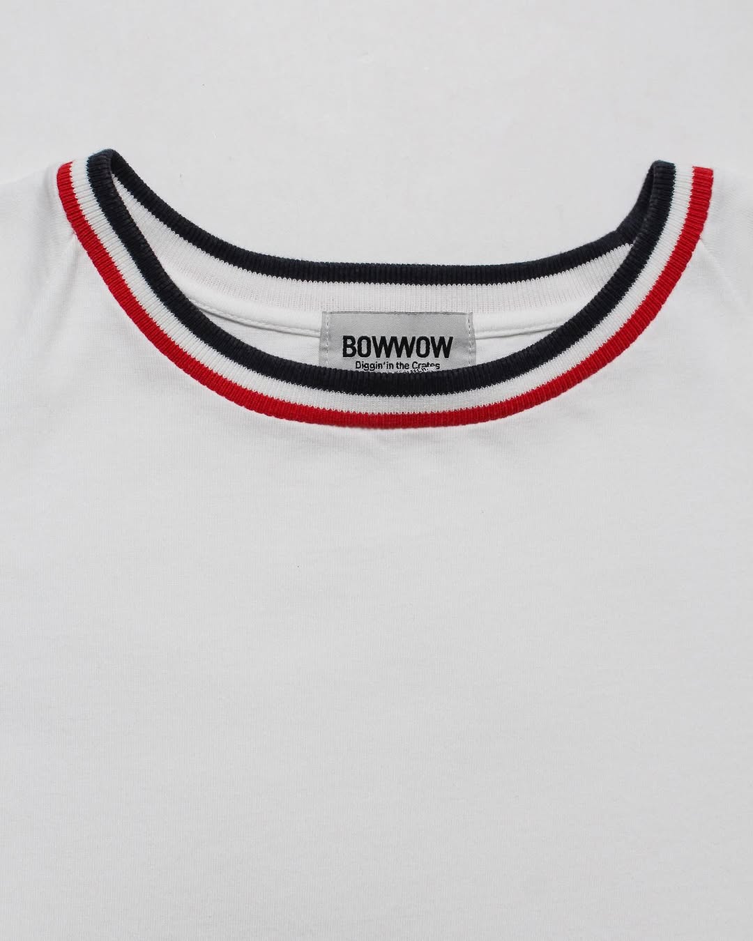 BOWWOW 25SS STRIPE RIBBED TEE