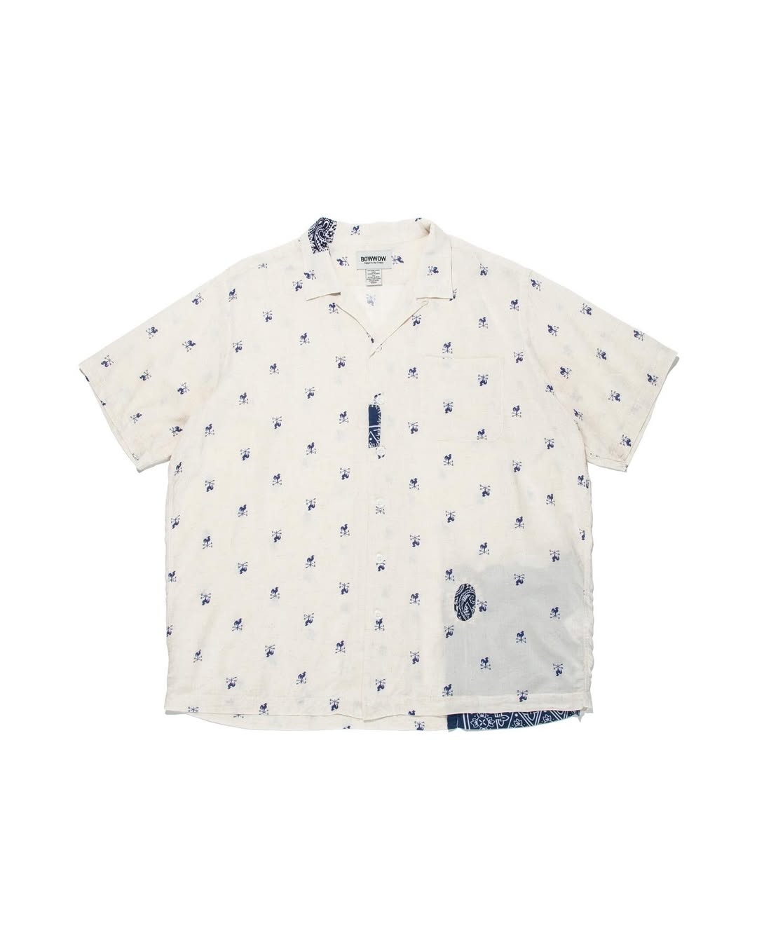 BOWWOW 25SS WEATHERVANE BANDANA REMADE SHIRT