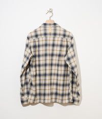 cantate 25AW Brush Nep Check Open Collar Shirts