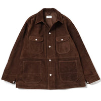 HERILL 26AW Lamb Suede Railroad Chore Jacket