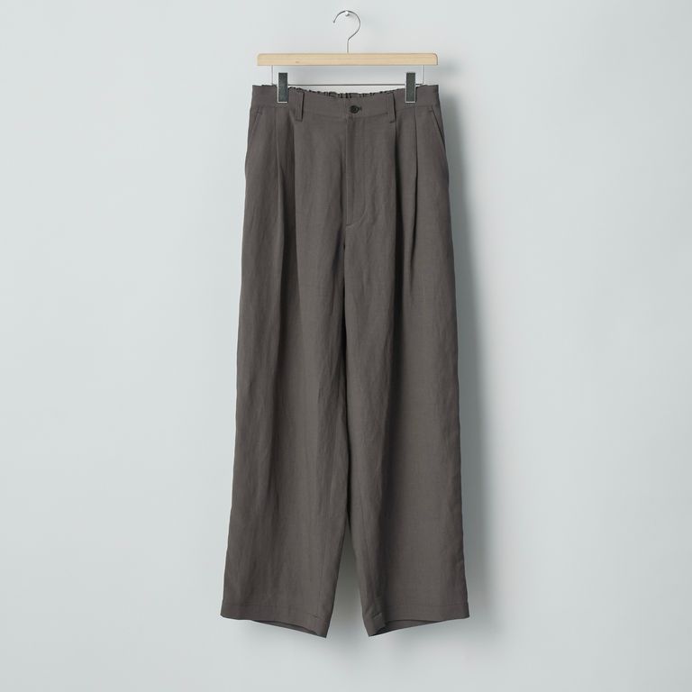 ssstein 25AW Rayon/Linen Wide Easy Trousers