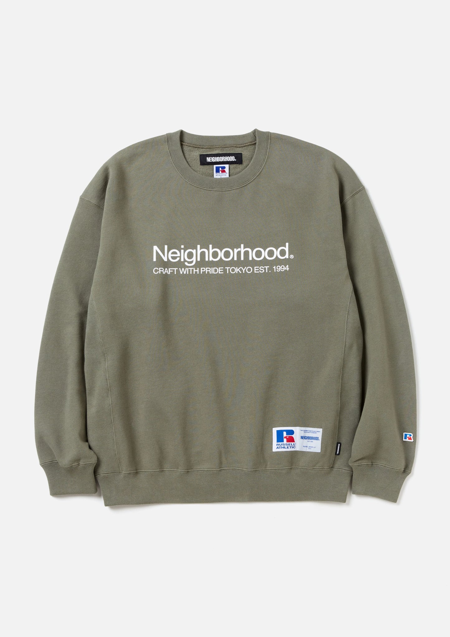 NEIGHBORHOOD x RUSSELL ATHLETIC . SWEAT SHIRT LS