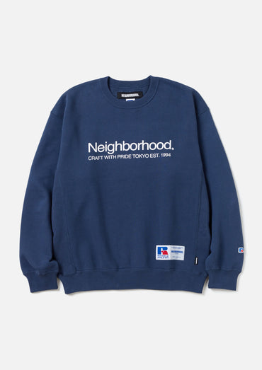 NEIGHBORHOOD x RUSSELL ATHLETIC . SWEAT SHIRT LS