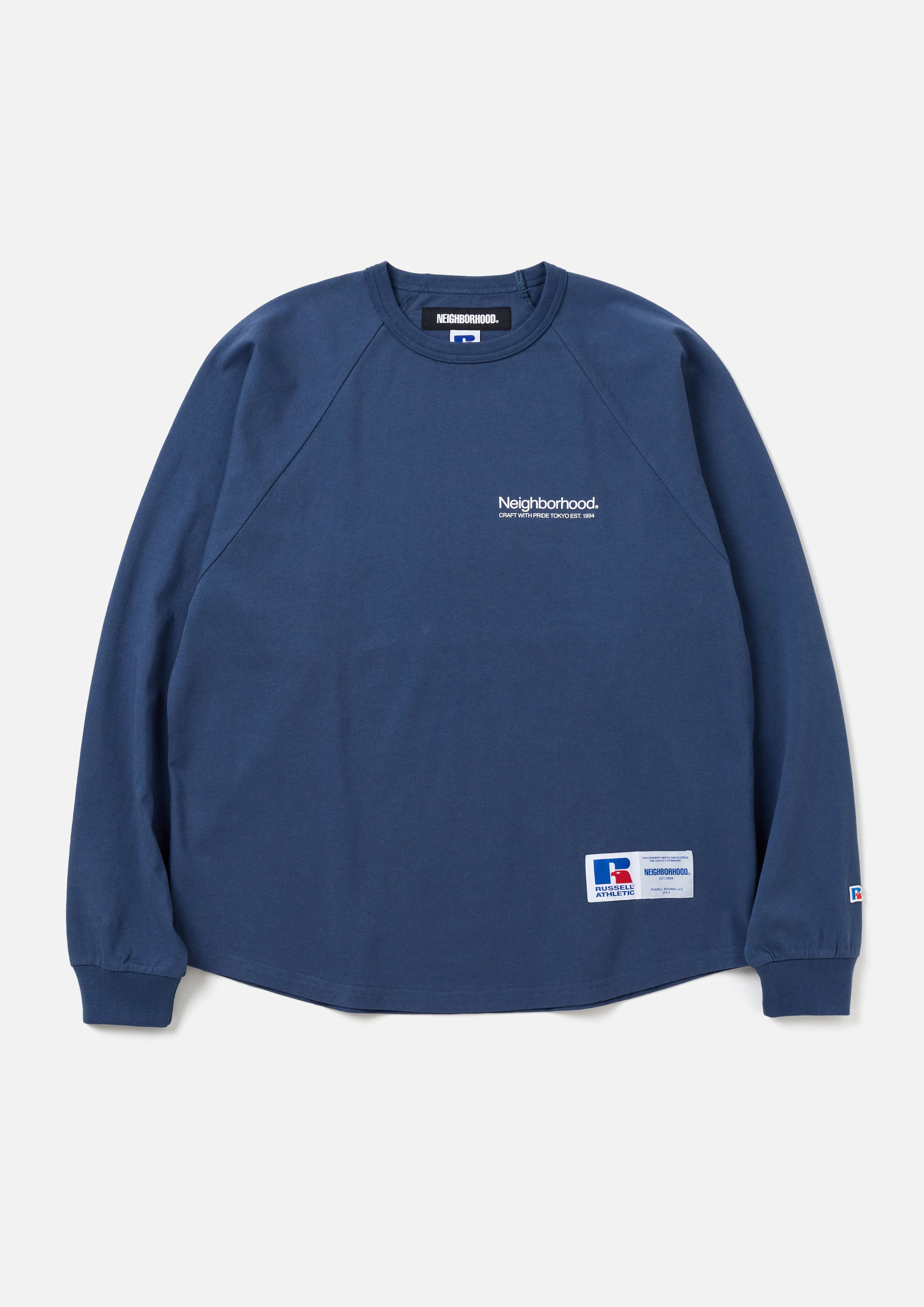 NEIGHBORHOOD x RUSSELL ATHLETIC . CREWNECK LS