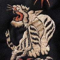 GOLD / WOOL MELTON SOUVENIR JACKET “TIGER HEAD“