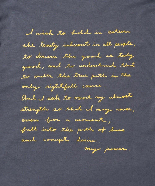 CANTATE 26AW WORLD IS YOURS Tee (Cartoon Letter)
