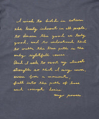 CANTATE 26AW WORLD IS YOURS Tee (Cartoon Letter)