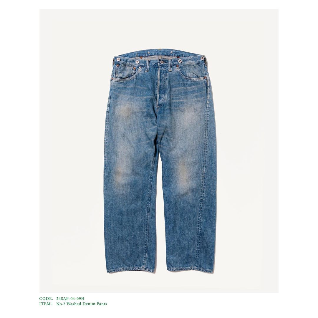 A.PRESSE 24SS No.2 Washed Denim Pants