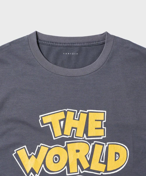CANTATE 26AW WORLD IS YOURS Tee (Cartoon Letter)