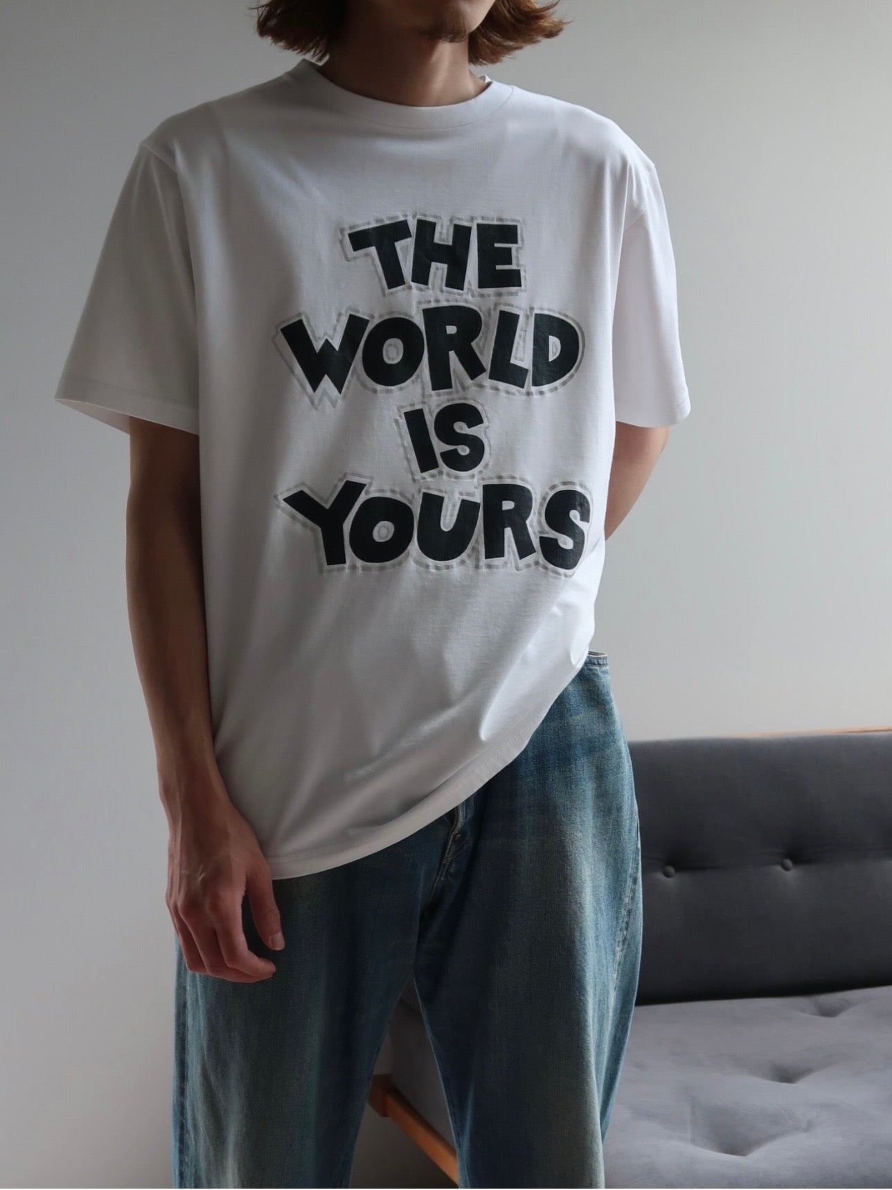 CANTATE 26AW WORLD IS YOURS Tee (Cartoon Letter)