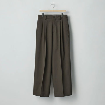 ssstein 25AW Long Wide Trousers(2/90 WOOL GABARDINE)