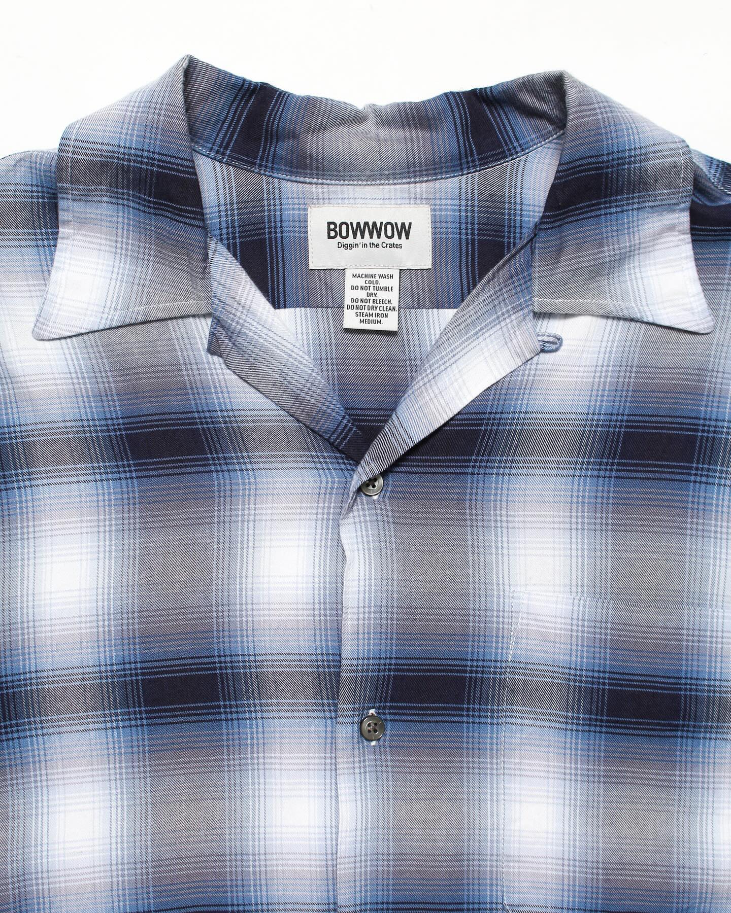 BOWWOW 24AW RAYON CHECK SHIRTS