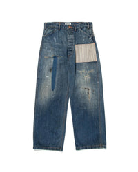 BOWWOW 24AW LAPD PRISONER DENIM PT AGING