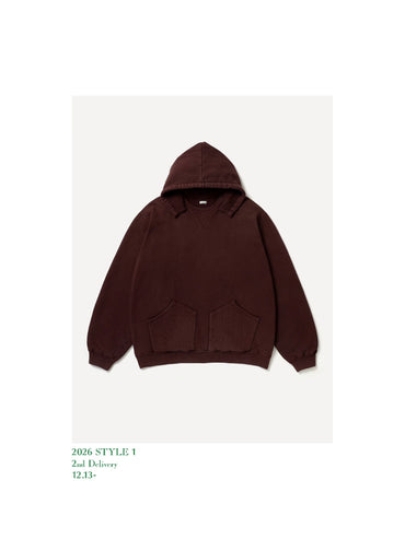 A.PRESSE 26SS Vintage Attached Hood Sweat Parka