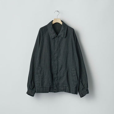ssstein 25AW Heavy Linen Herringbone Zip Jacket