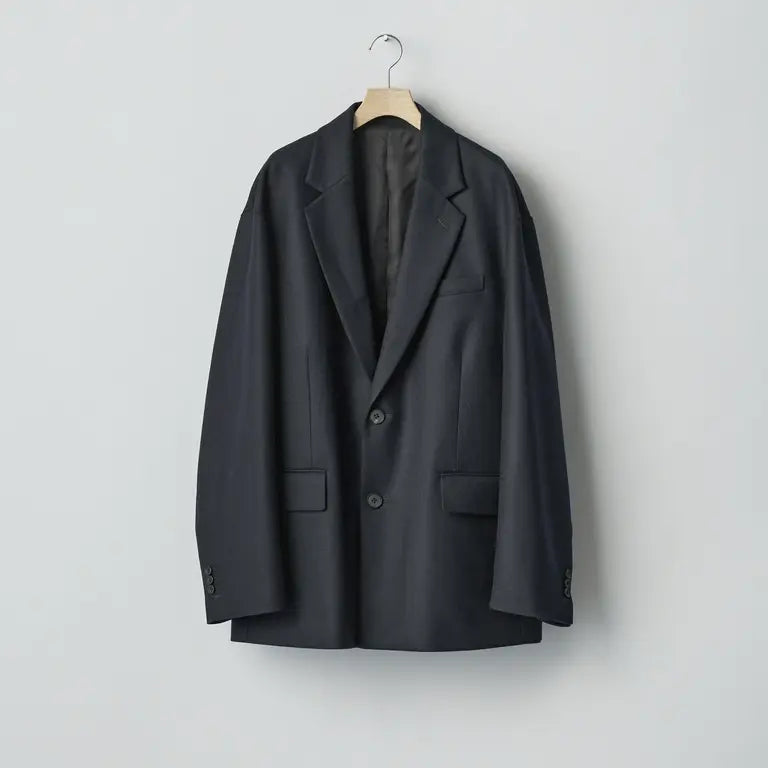 ssstein 25AW Wool Flannel Oversized Single Breasted Jacket