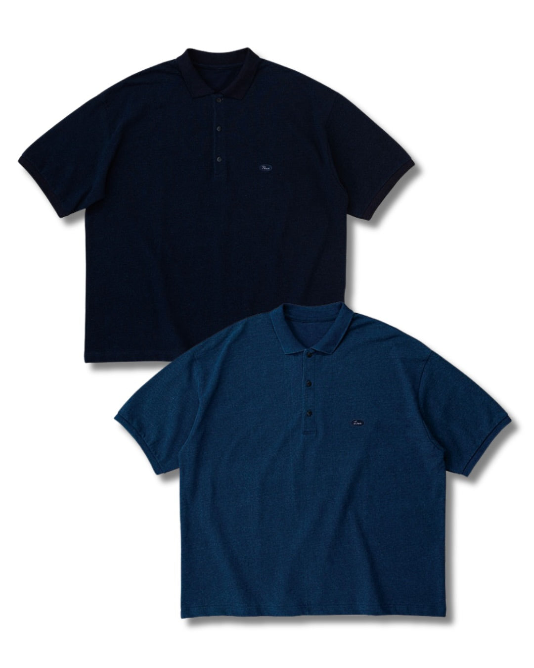 PORTER CLASSIC / H/W INDIGO POLO SHIRT