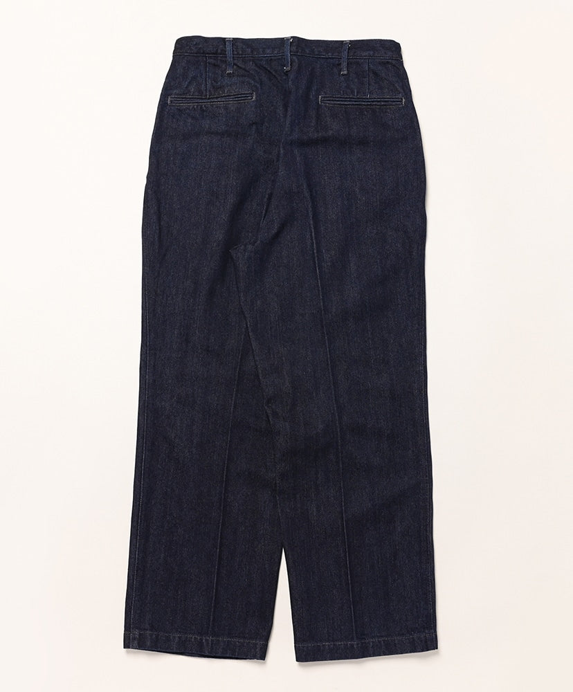 BATONER 26SS One Tuck Denim Trousers (One Wash)