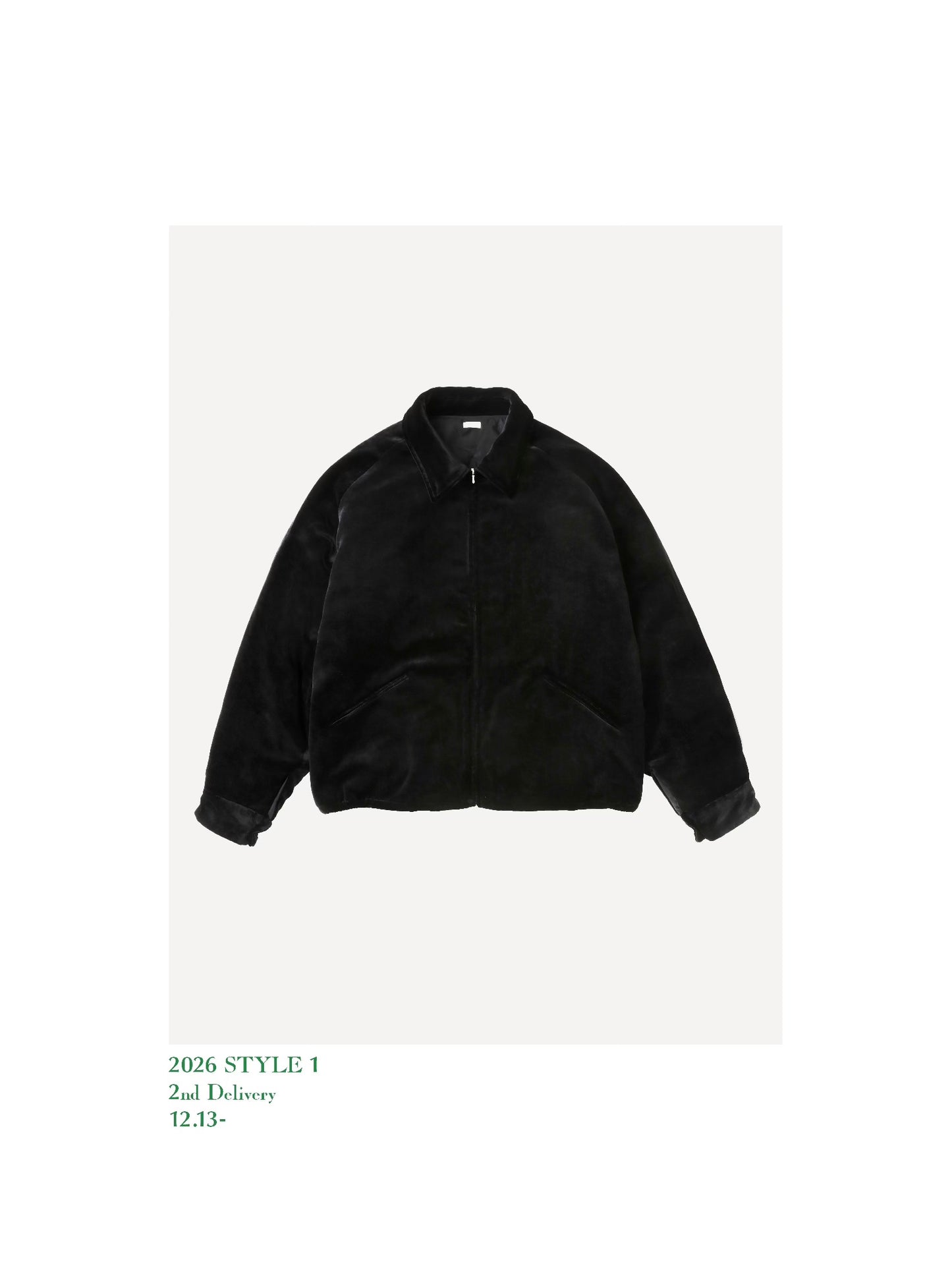 A.PRESSE 26SS Silk Velour Souvenir Jacket