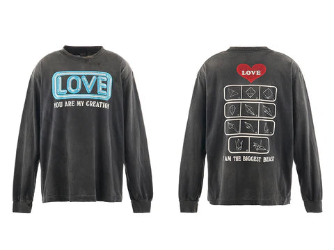 SAINT Mxxxxxx 24AW LS TEE/LOVE