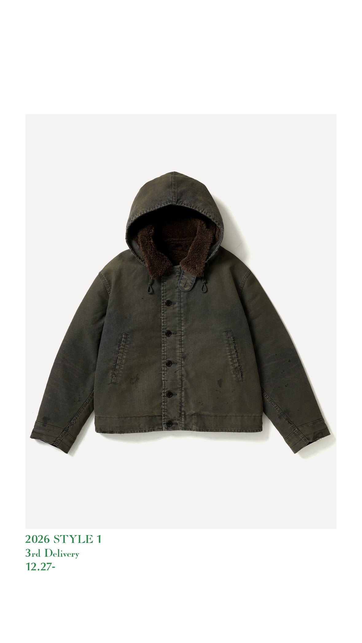 A.PRESSE 26SS Vintage FN Deck Jacket