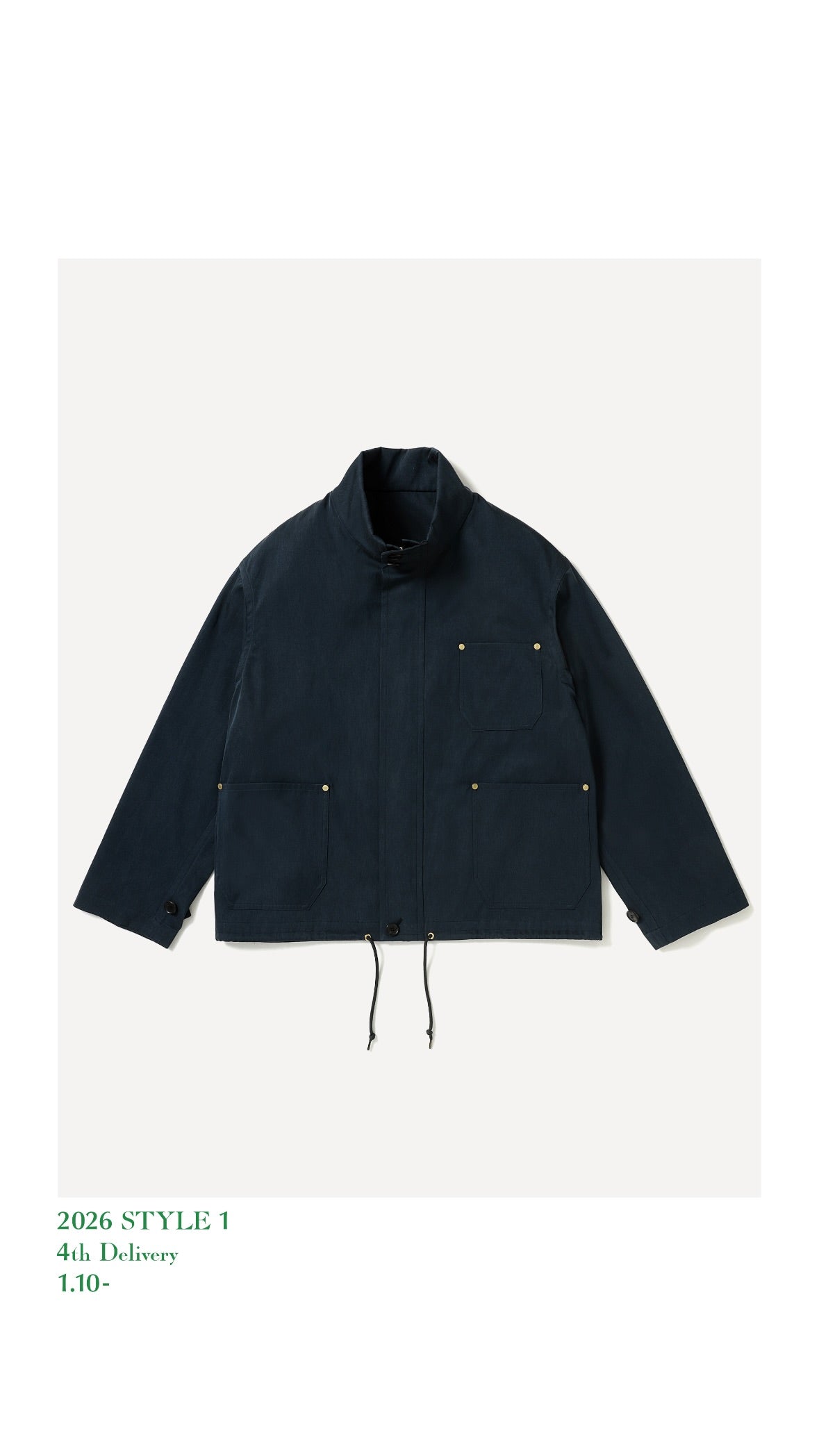 A.PRESSE 26SS Cotton Silk Yacht Jacket