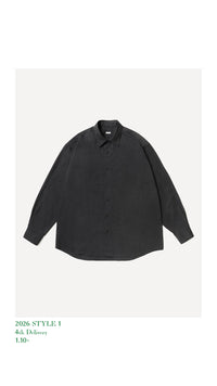 A.PRESSE 26SS Cotton Silk Regular Collar Shirt