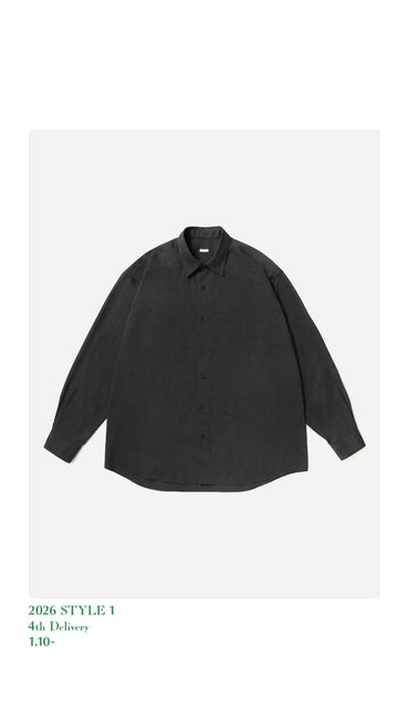 A.PRESSE 26SS Cotton Silk Regular Collar Shirt
