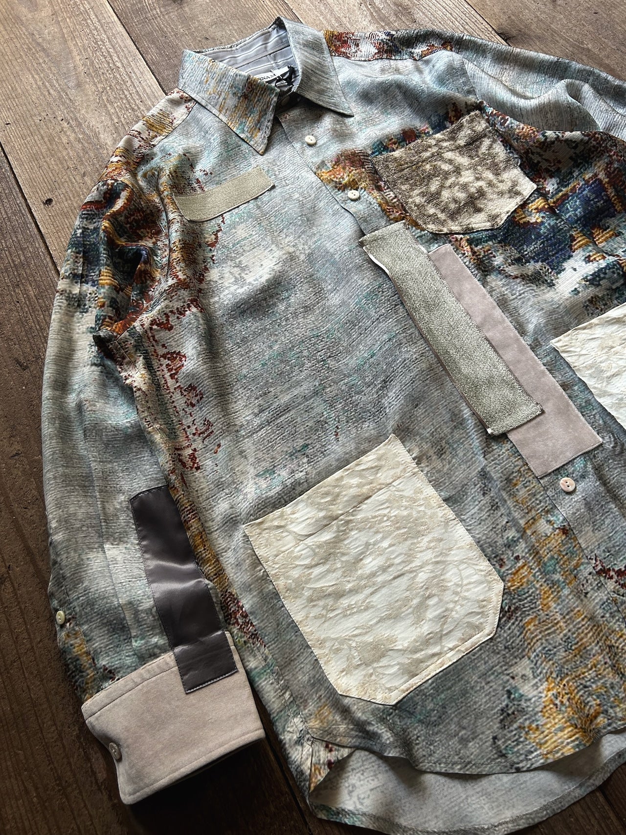 ANSNAM / Patched Shirts Italian Fabric