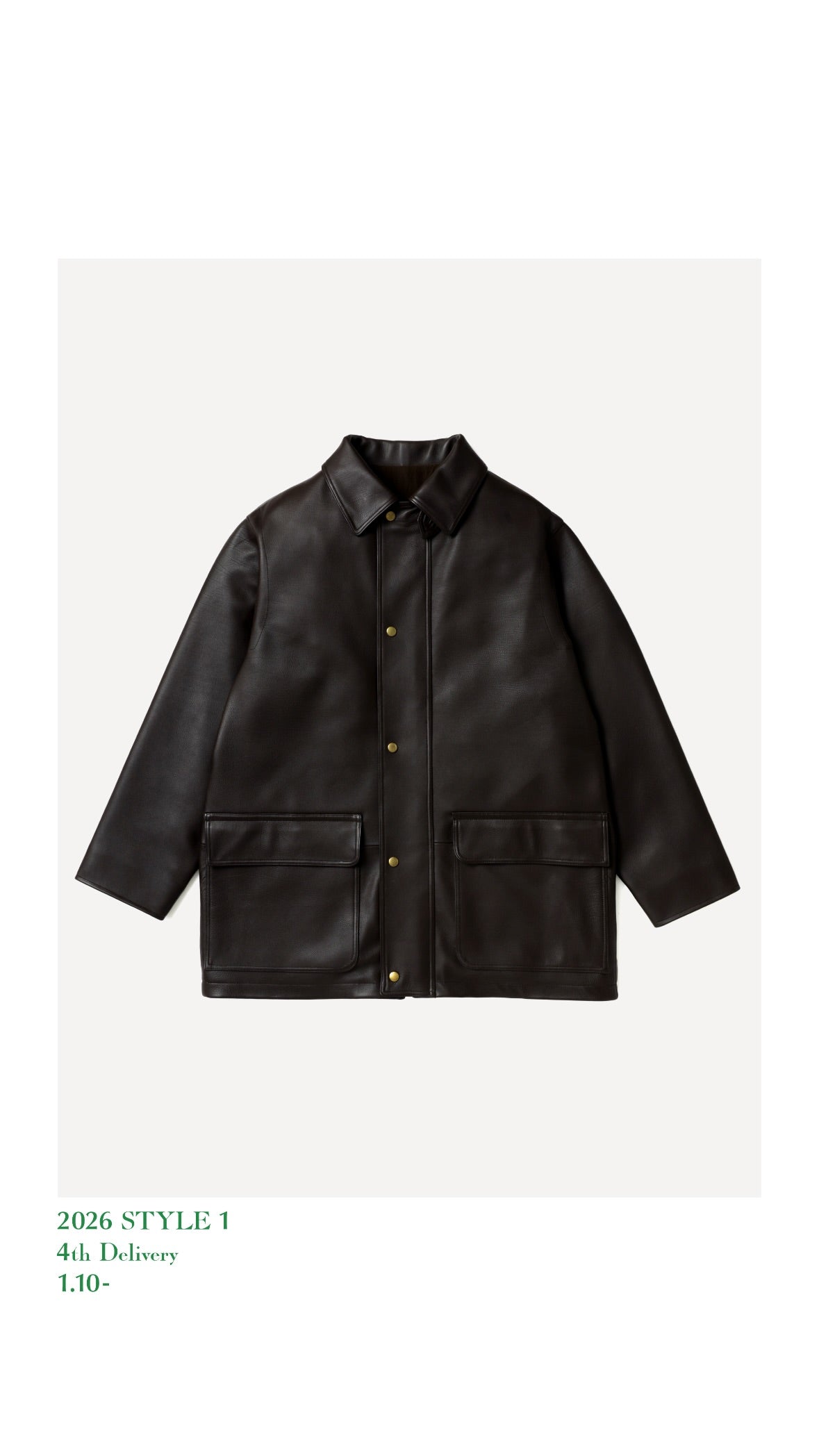 A.PRESSE 26SS Leather Hunting Coat