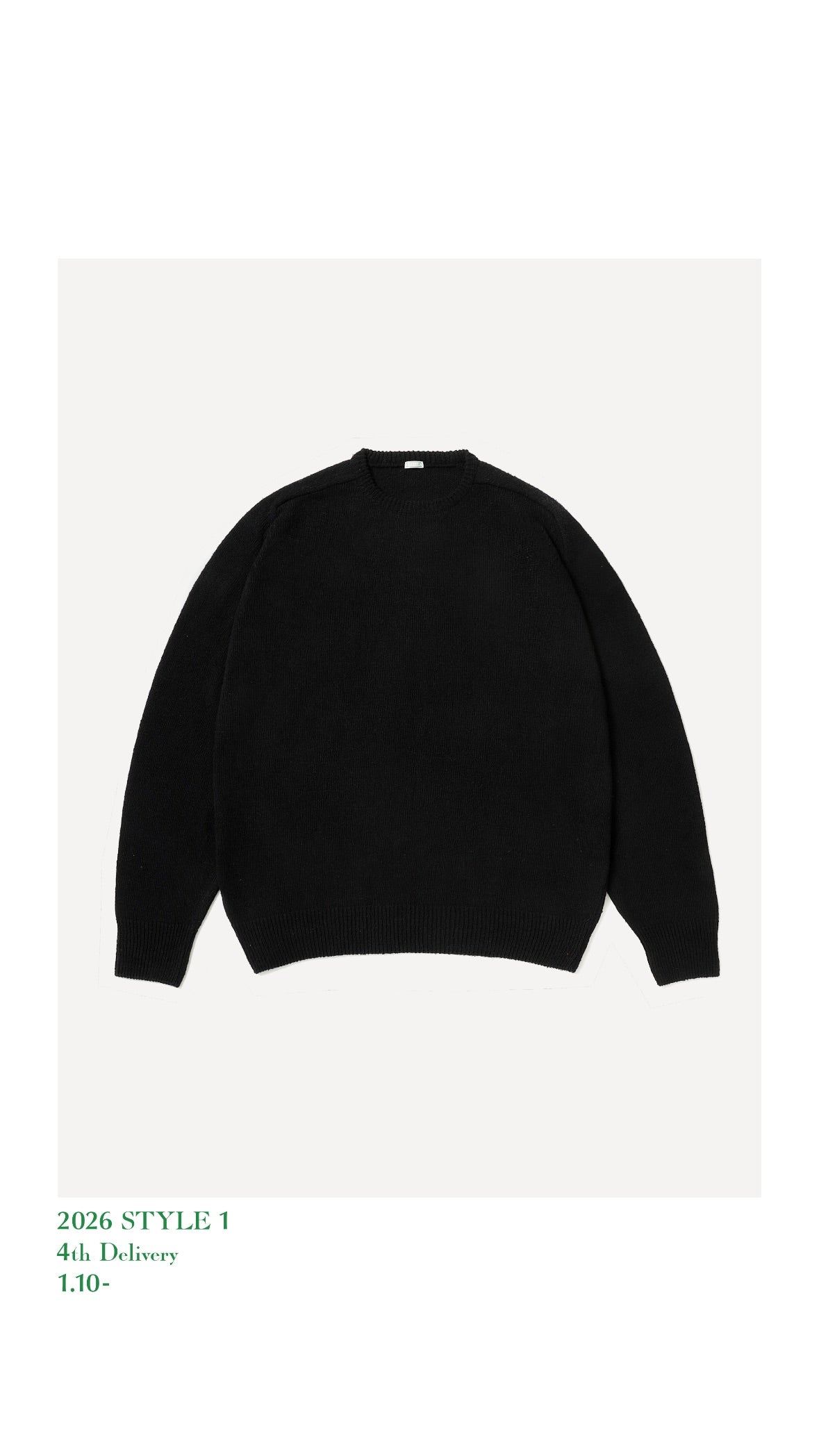 A.PRESSE 26SS Washed Silk Nep Crew Neck Sweater