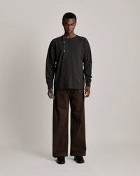 T.T 25AW SIDE HENLEY NECK SHIRT