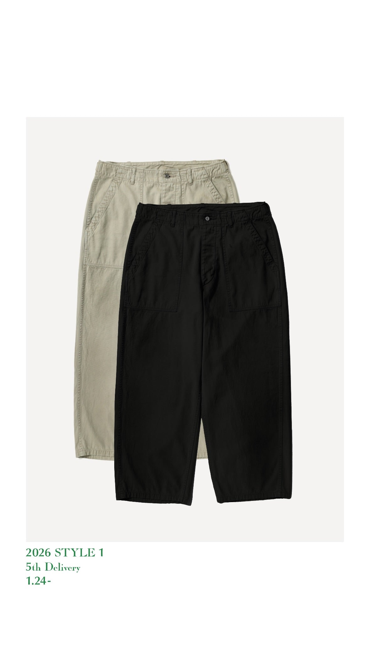 A.PRESSE 26SS Vintage Utility Pants