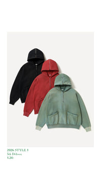 A.PRESSE 26SS Vintage Sailor Hood Half Zip Sweatshirt
