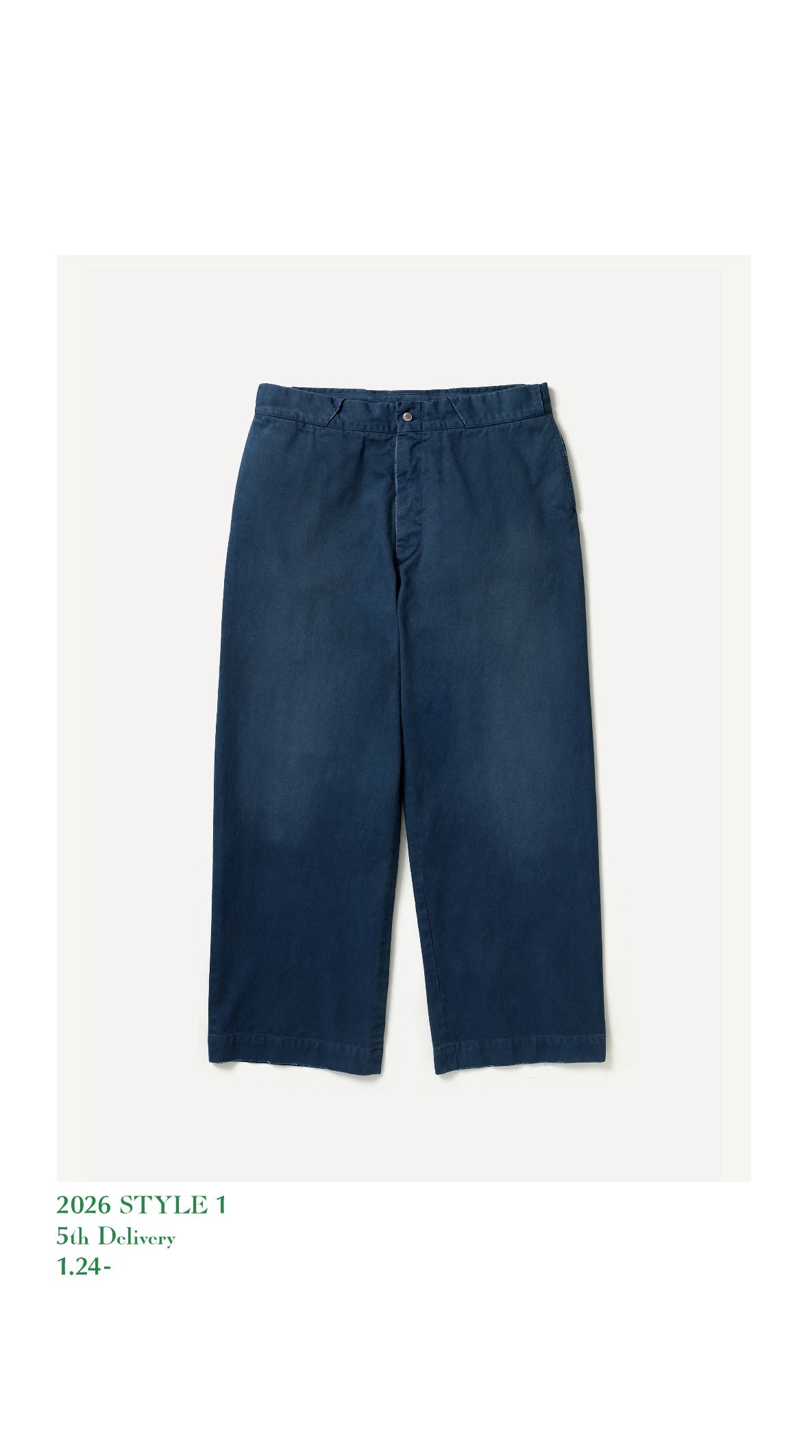 A.PRESSE 26SS Vintage Work Pants