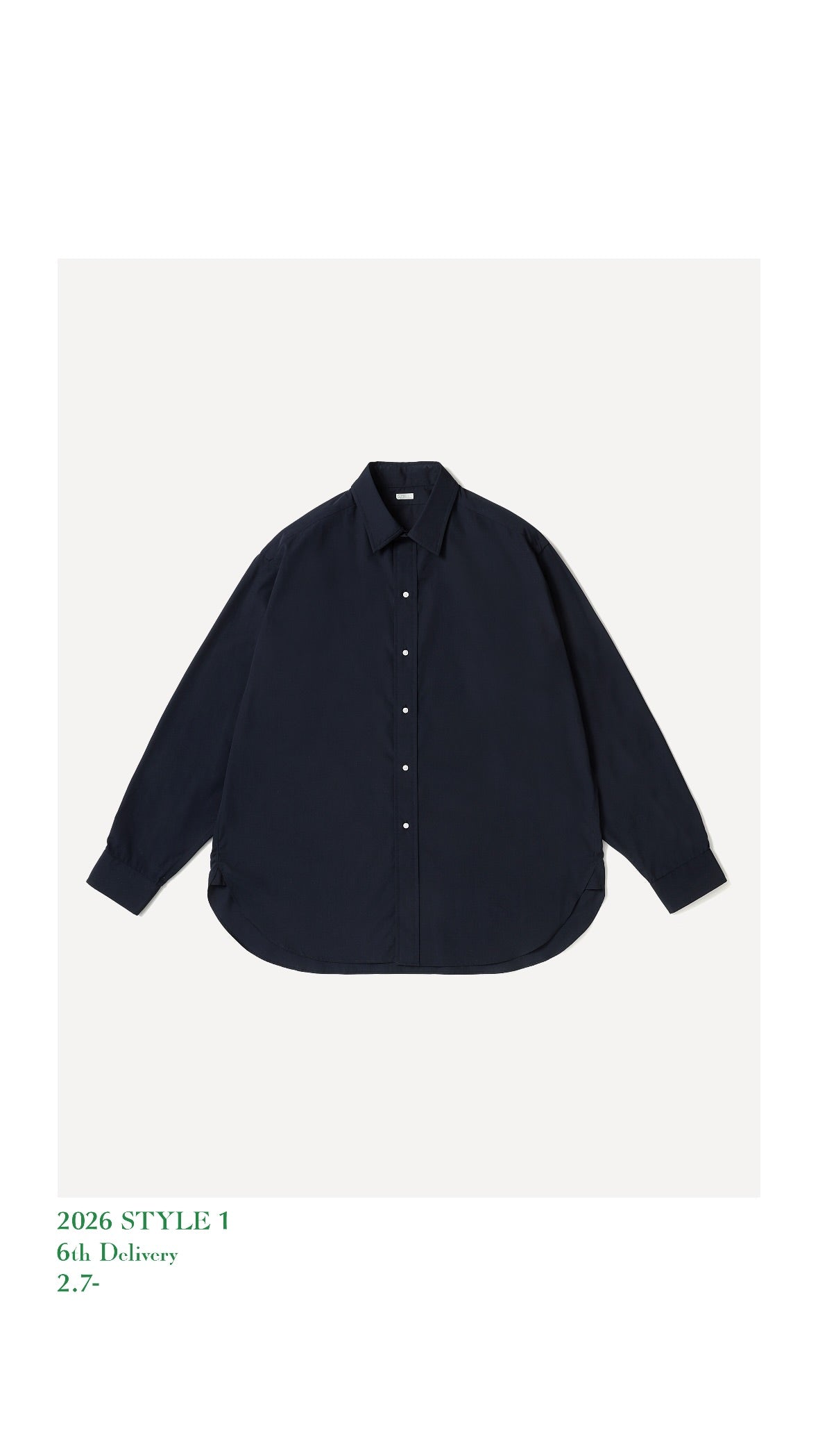 A.PRESSE 26SS Regular Collar Shirt