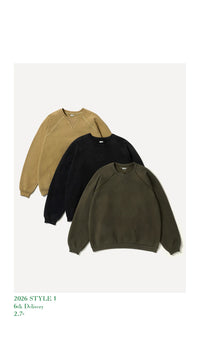 A.PRESSE 26SS Vintage Double V Sweatshirt