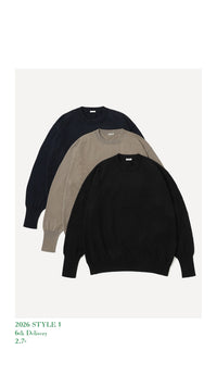 A.PRESSE 26SS Cotton Knit L/S T-Shirt
