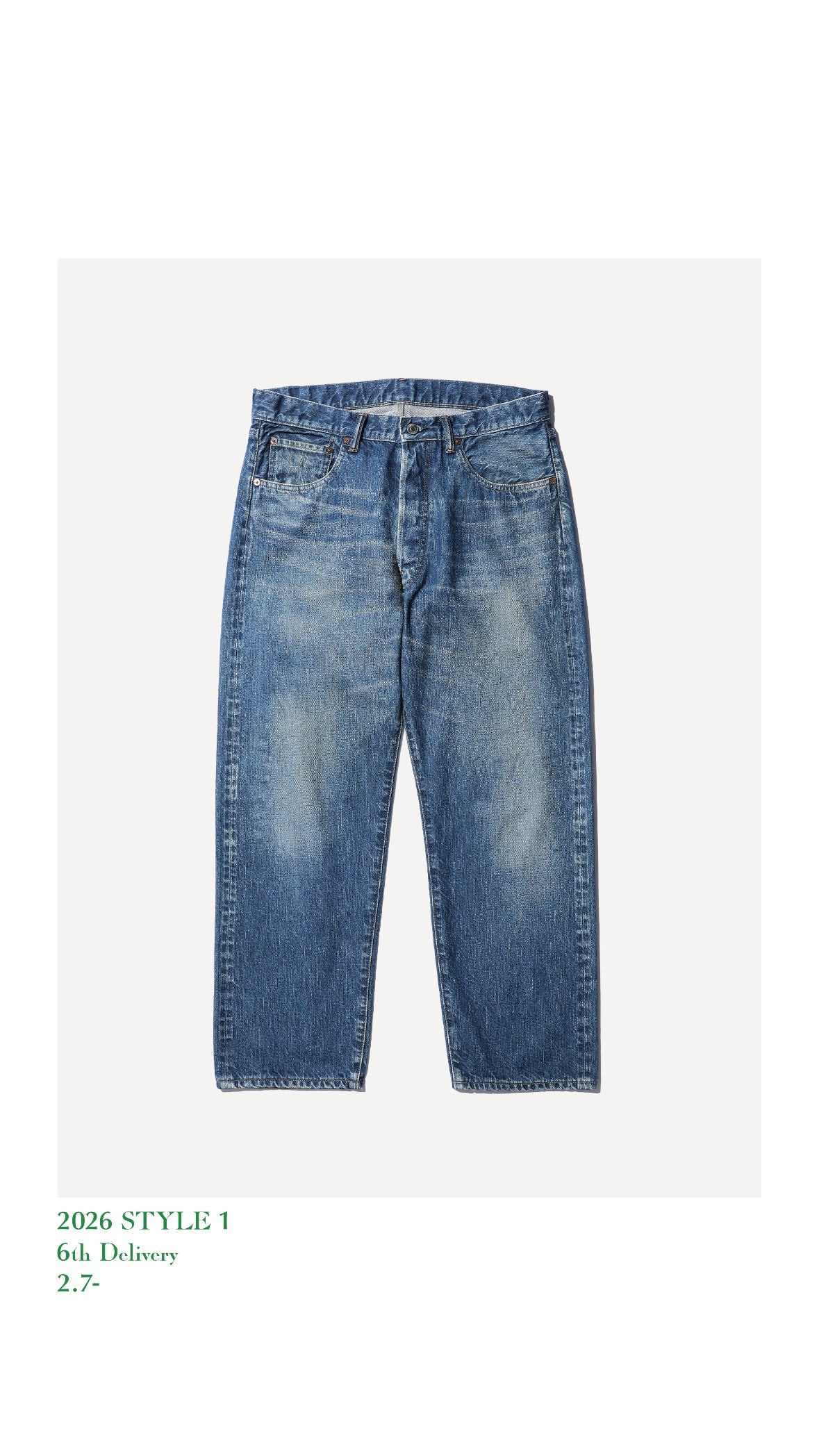 A.PRESSE 26SS Washed Denim Pants E